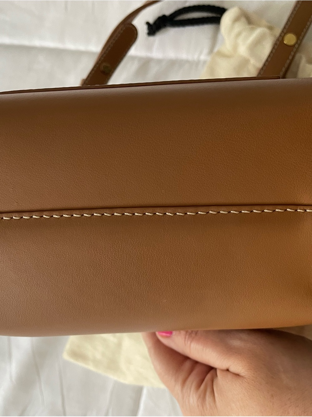 Polène Authentic Numero Uno Nano in Camel. - Picture 7 of 7